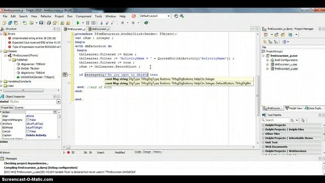 Deleting a Record in Multi-tabled DB via Delphi смотреть онлайн