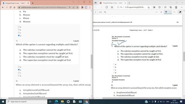 NPTEL Programming in Java Week 5 Quiz answers with detailed proof of each answer смотреть онлайн