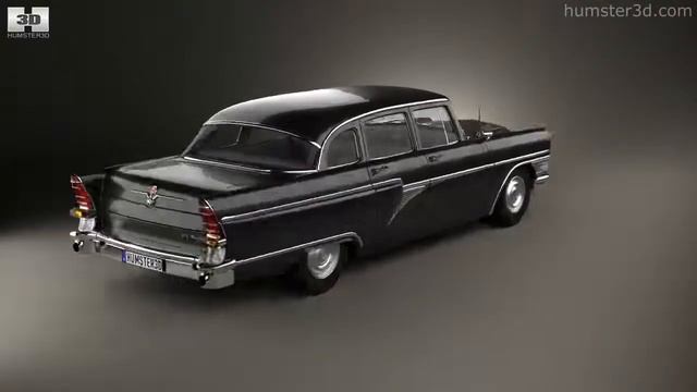 GAZ 13 Chaika 1959 by 3D model store Humster3D.com смотреть онлайн
