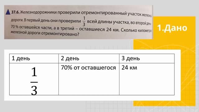 Задача с дробями и процентами. 6 класс. Математика для родителей 2. смотреть онлайн