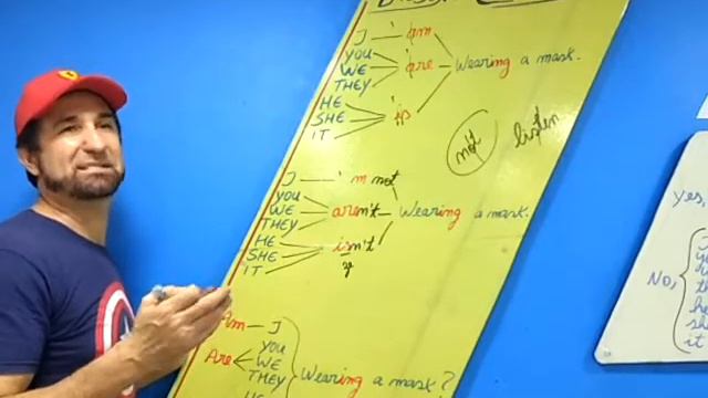 Present Continuous - affirmative, negative, interrogative, short answers and "ing" rules ;) смотреть онлайн