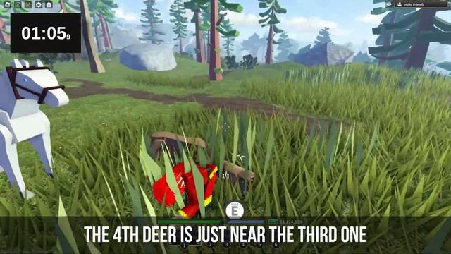 NEW Best Grinding Method! - Deer Hunting - $35,000 Per Hour! - The Wild West - Roblox смотреть онлайн