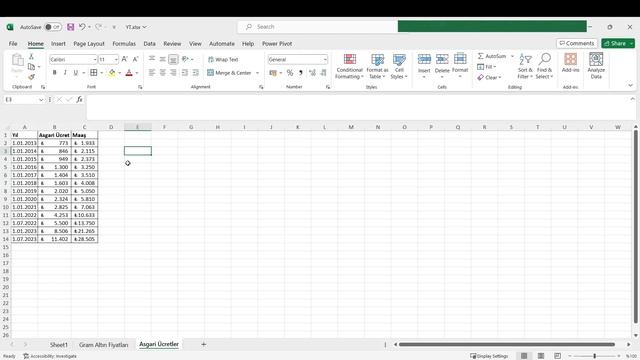 10 Yıl Boyunca Her Ay Altın Alırsak Birikimimiz Ne Olur? | Excel Uygulamaları #53 смотреть онлайн