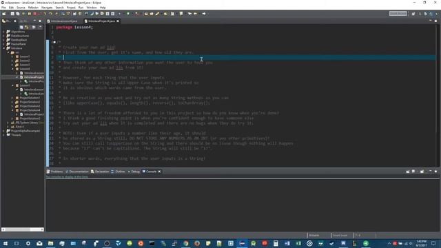 Intro to Java Programming - Project 4 (Logical Operators, Strings, Scanner-User Input) смотреть онлайн