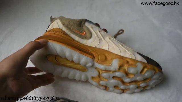 Authentic travis Scott x Nike Air Max 270 React “Cactus Trails” from facegooo.shop смотреть онлайн