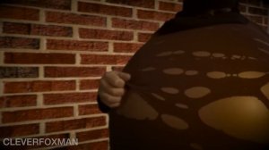 Belly Inflation Shirt Ripping