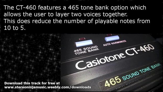 Casio CT 460 Rock Music 2: Stereo Ninja Music смотреть онлайн