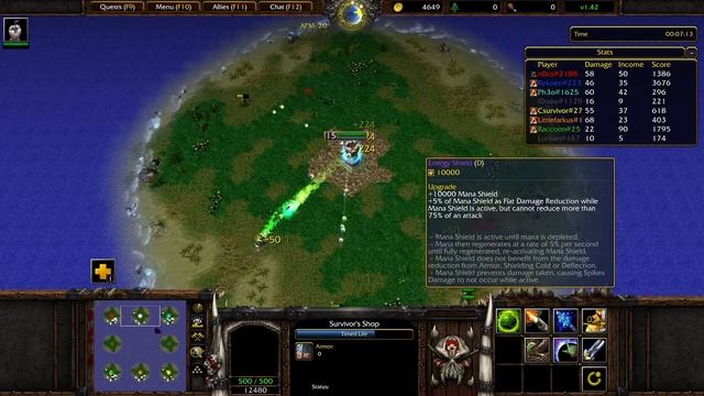 Ачивка на без макс хп | Tower Survivors (WC3 Custom Map) смотреть онлайн