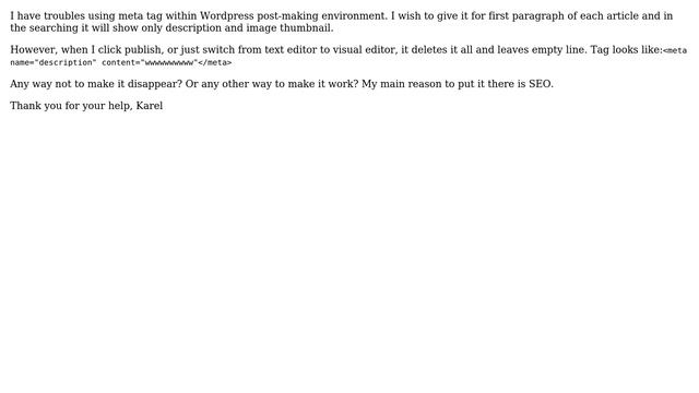 Wordpress: Meta Tag "description" смотреть онлайн
