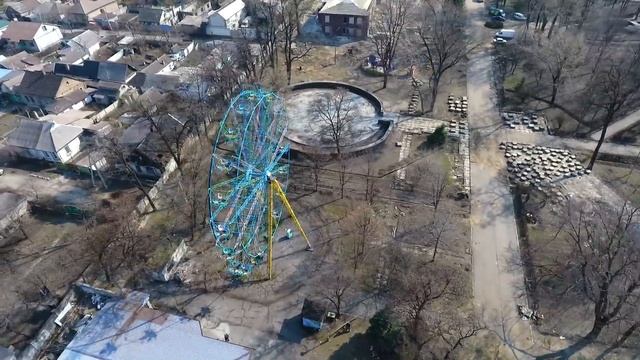 Капитальный ремонт Центрального парка с воздуха смотреть онлайн