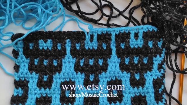 VIOLA - Mosaic crochet pattern. Узоры Мозаичное вязание Евгения Крочет смотреть онлайн