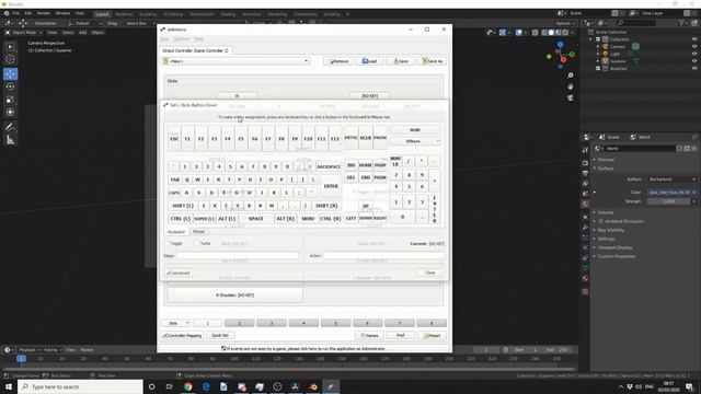 ANTIMICRO: Remap a game controller to move the camera in Blender смотреть онлайн
