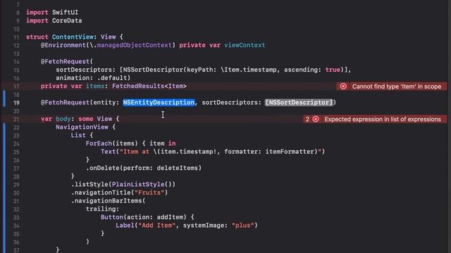 How to use Core Data with @FetchRequest in SwiftUI | Continued Learning #14 смотреть онлайн