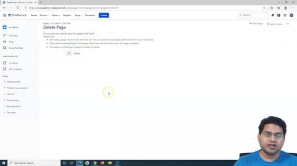 Confluence Tutorial #6 - How to Delete Page in Confluence