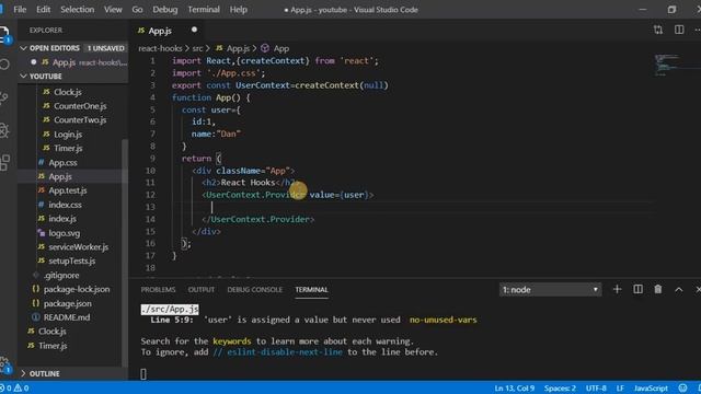 React Hooks Tutorial #7 - useContext Hook || Codenemy смотреть онлайн