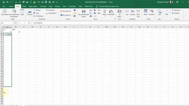 how to draw sine wave graph in excel смотреть онлайн