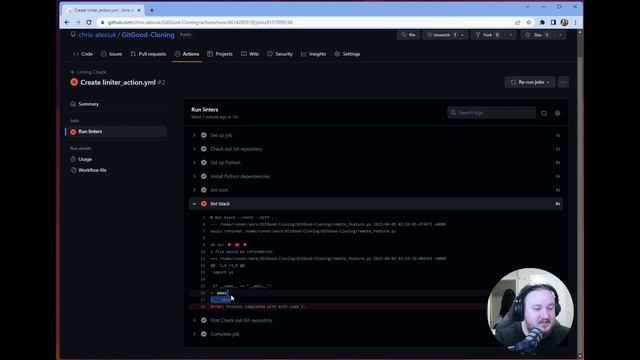 git good with Chris! - github.com actions: how to enforce linting! смотреть онлайн