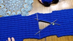 №60 Безрукавка спицами на ребенка возраста 1 год_в видео оговорка, по пройме закрыла 5 петель не см.