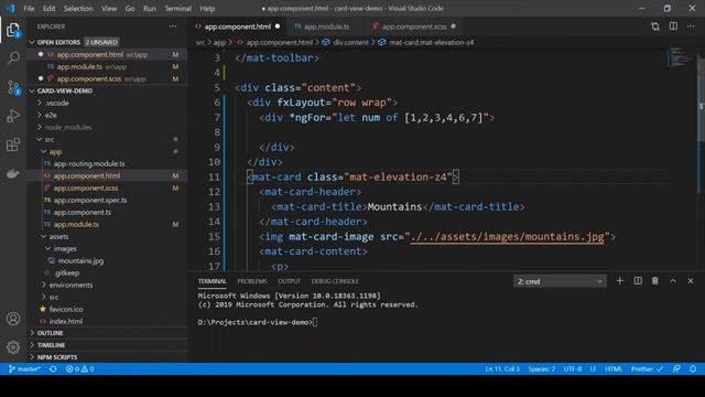 Create a responsive card grid in Angular with Flex Layout - Part 1 смотреть онлайн
