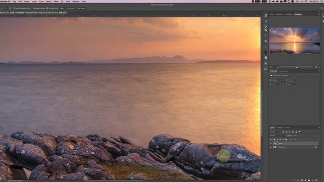 Using Photoshop Content Aware Scale to Extend a Panoramic Landscape смотреть онлайн