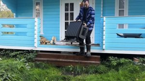 Установил печь на даче «Огонь-Батарея 7».