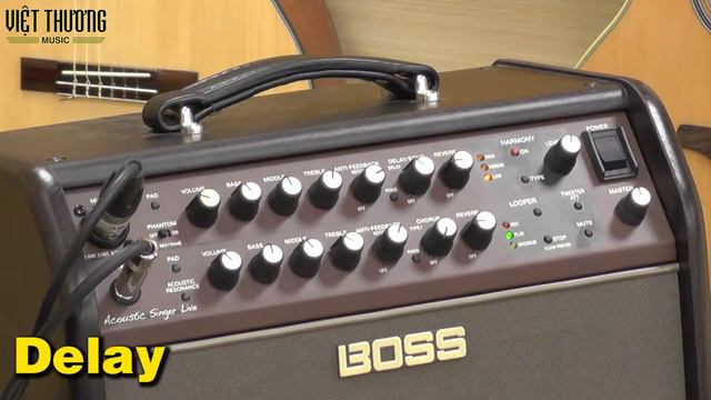 Demo loa Boss ACS live - chức năng Delay Reverb смотреть онлайн