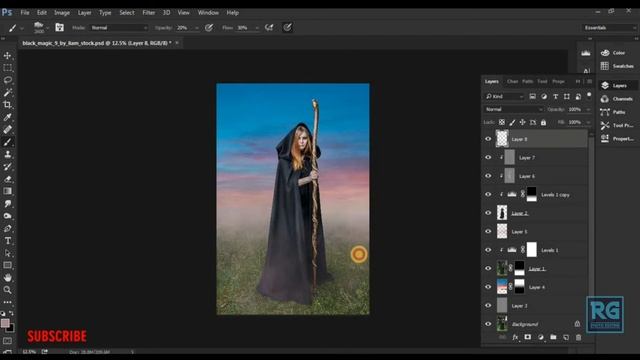 Fog & Lightning Effect in Photoshop смотреть онлайн