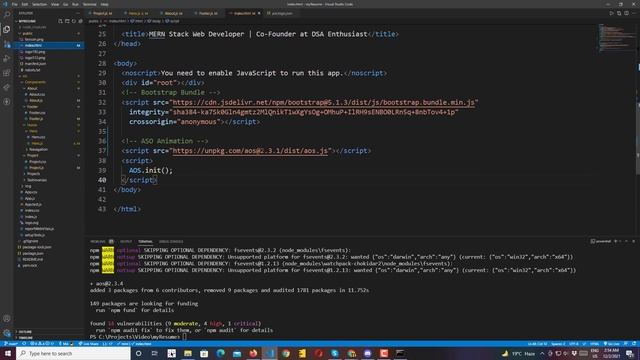 ⚛️React AOS on scroll Animation Effect | Make your Website outstanding ? смотреть онлайн