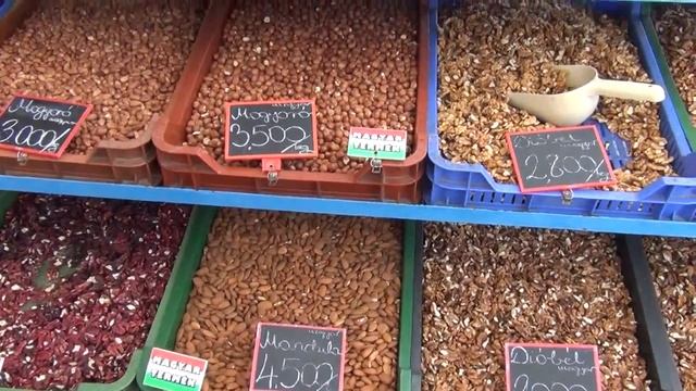 Венгрия . Кестхей .  Городской рынок . Прогулка и обзор цен на продукты