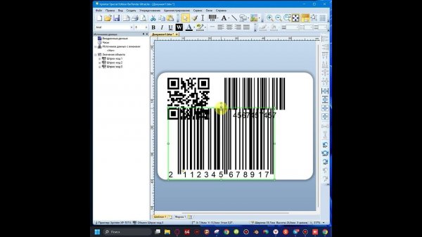 Xprinter V2 (XP-T371U/XP-Q371U) - Пример работы в программе BarTender UltraLite