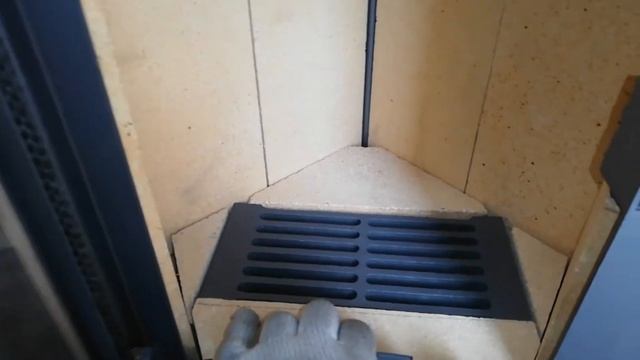 Печь-камин Экокамин Бавария угловая с плитой. смотреть онлайн