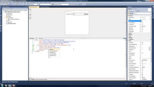Intro to Model-View-ViewModel (MVVM) Pattern for WPF in C# смотреть онлайн