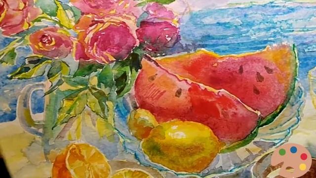 Waterclor painting/Акварель с художником Светланой Романовой смотреть онлайн