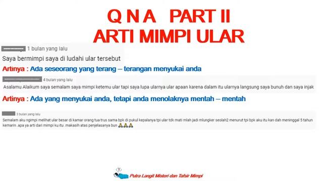 ARTI MIMPI ULAR (TANYA JAWAB PART II) смотреть онлайн