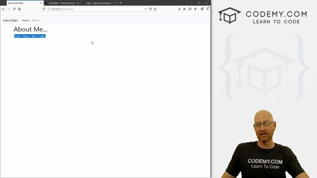 Dynamic Websites With Jinja2 - Python and Flask #2 смотреть онлайн