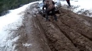 Въезд на рыбалку на Зеленый мыс(Горьковское море) 06.04.16