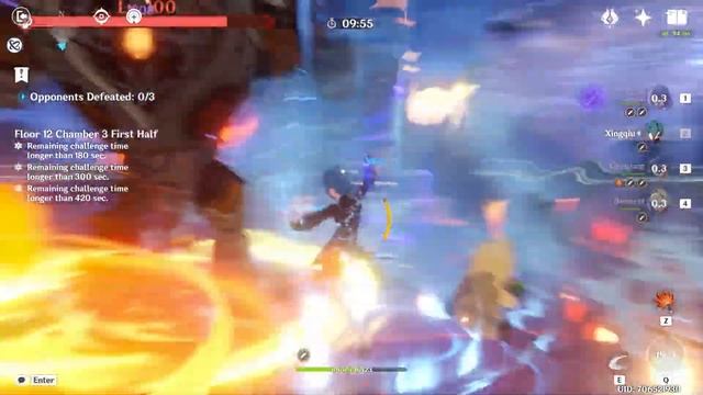 Raiden C0 National & Ayaka C0 Hypercarry Spiral Abyss Floor 12 Genshin Impact