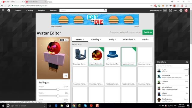 BUYING THE HEADLESS HORSEMAN ON ROBLOX! (31K ROBUX HEADLESS HEAD)