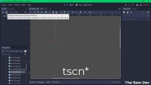 Godot 3.3: Create a 2D Platformer Game - #1 Basic Movement | #godotengine