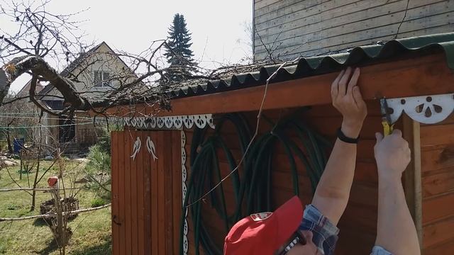 Дача для души / Ремонтирую сарай - дровник смотреть онлайн