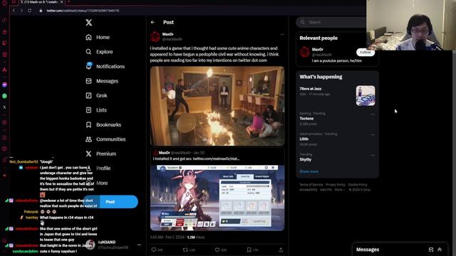 Max0r got into Blue Archive and made Twitter explode.