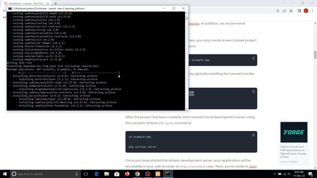 Fixed laravel is not recognized as internal or external command and create new project in laravel смотреть онлайн