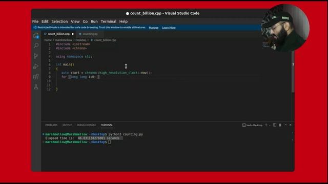 Speed Comparison Between Python & C++ | Speed Test смотреть онлайн