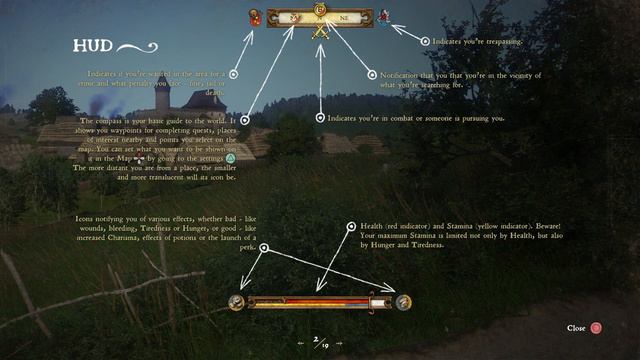 Kingdom Come: Deliverance - HUD Help: Notifications, Compass, Icons Information Gameplay (2018) смотреть онлайн