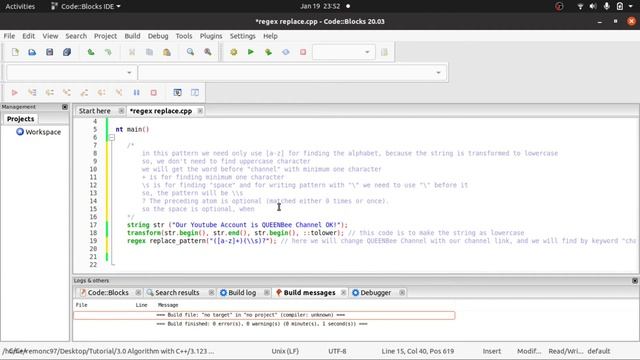 C++ Regular Expression RegEx Replace by manual pattern смотреть онлайн
