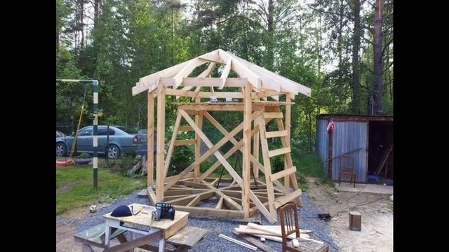Беседка на дачный участок своими руками пошагово