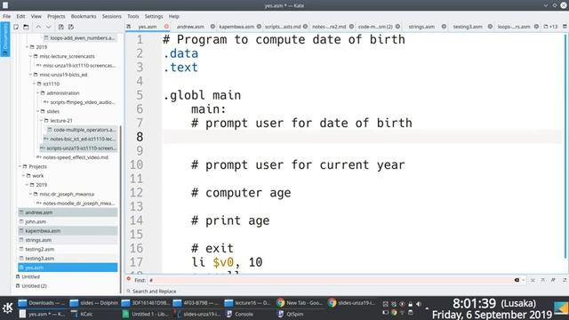 [Illustration] MIPS Assembly Language: Dynamically Compute User Age Using Birth and Current Year смотреть онлайн