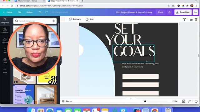 How to Use Canva to Personalize Your 2022 Project Planner & Journal смотреть онлайн