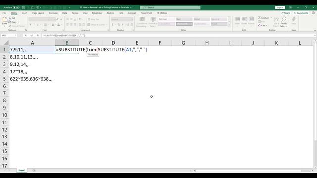 How to Remove Last or Trailing Commas in Excel смотреть онлайн