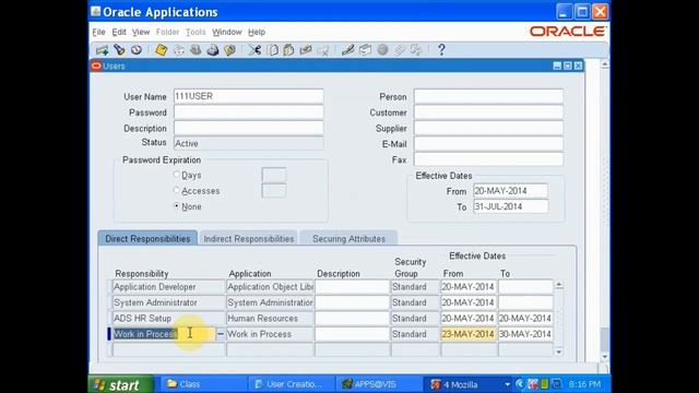 ORACLE APPS USER CREATIONS смотреть онлайн